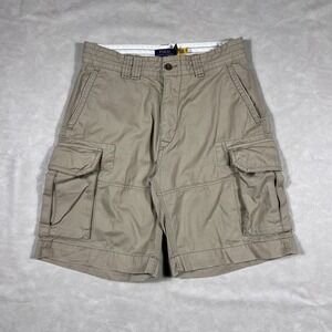 Polo Ralph Lauren Gellar Classic Fit Cargo Shorts Size 32 Tan Khaki 10.5 Inseam
